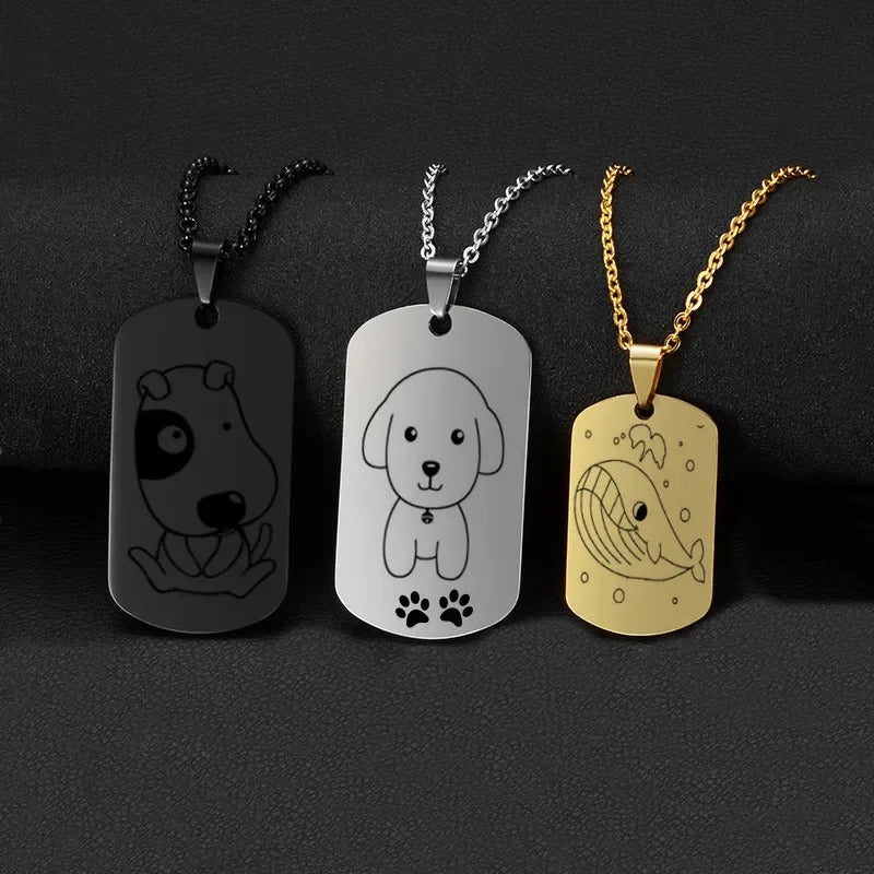 Customizable Engraved Dogtag