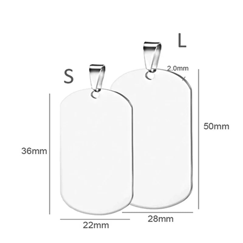 Customizable Engraved Dogtag